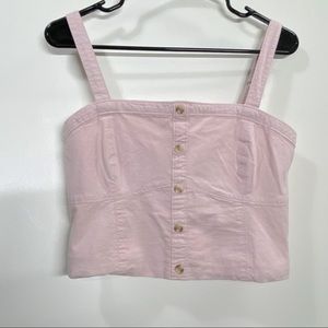 Abercrombie and Fitch, corset style crop top
